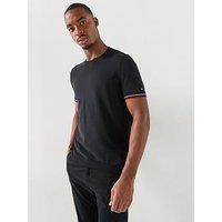 Tommy Hilfiger New York Collection Tech Tipped Sleeve T-Shirt - Black