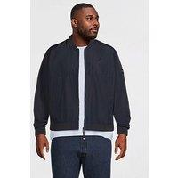 Tommy Hilfiger Big & Tall Branded Bomber - Navy