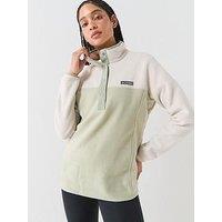 Columbia Womens Benton Springs 1/2 Snap Pull Over - Green