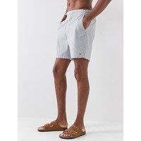 Tommy Hilfiger Essentials Ithaca Striped Long Swim Shorts - Navy