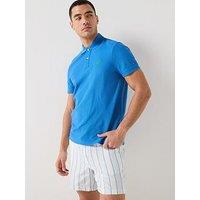Tommy Hilfiger Mono Script Logo Regular Fit Polo Shirt - Blue