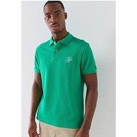 Tommy Hilfiger Mono Script Logo Polo Shirt - Green