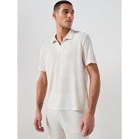 Calvin Klein Embrace Beach Knitted Polo Shirt - Beige