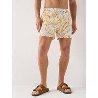 Tommy Hilfiger Essential Floral All Over Print Medium Swim Shorts - Orange