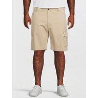 Tommy Hilfiger Big & Tall River Essential Twill Cargo Shorts - Beige