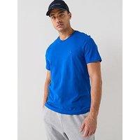 Tommy Hilfiger Regular Fit Essential Flag Logo T-Shirt - Blue
