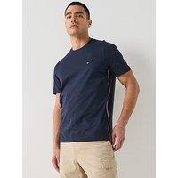 Tommy Hilfiger Global Stripe Seam T-Shirt - Navy