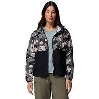 Columbia Womens Spire Valley Printed Windbreaker - Black