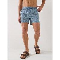 Tommy Hilfiger Essential All Over Print Medium Swim Shorts - Blue