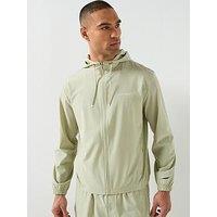 Calvin Klein Sport Work Out Icon Wind Lightweight Hooded Jacket - Green