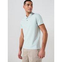 Calvin Klein Slim Fit Refined Pique Polo Shirt - Light Green
