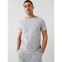 Tommy Hilfiger Regular Fit Essential Flag Logo T-Shirt - Grey