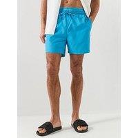 Calvin Klein Essential Double Waistband Medium Swim Shorts - Blue