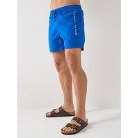 Tommy Hilfiger Side Linear Logo Swimshorts - Blue