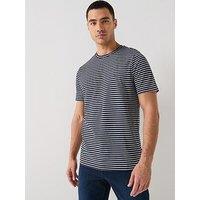 Tommy Hilfiger Regular Fit Essential Flag Stripe T-Shirt - Navy