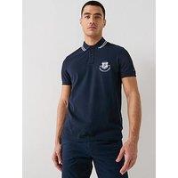 Tommy Hilfiger Retro Sports Crest Badge Polo Shirt - Navy