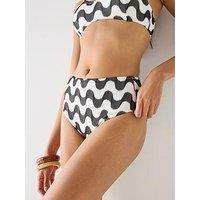 The Very Collection Shape Enhancing Lurex Textured Bikini Brief