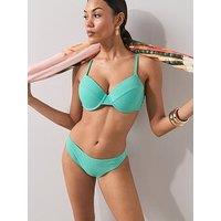 The Very Collection Lurex Underwire Bikini Brief - Green