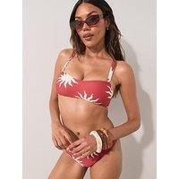 The Very Collection Sun Print Shapewear Bikini Top
