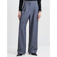 French Connection Diamante Darted Tailored Trousers - Grey