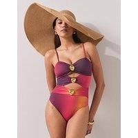 The Very Collection Ombre Trim Swimsuit