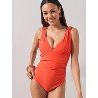 The Very Collection Shape Enhancing Ring Detail Swimsuit - Orange