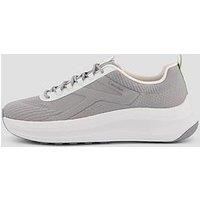 Calvin Klein Chunky Run Lacesock Stripe Knitted Trainer - Grey