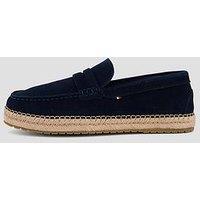 Tommy Hilfiger Flexible Suede Espadrille - Navy