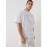 Tommy Hilfiger Small Linear Chest Logo Loungewear T-Shirt - Light Grey