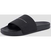 Tommy Hilfiger Core Pool Sliders - Black