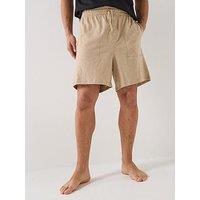 Tommy Hilfiger Jersey Loungewear Shorts - Light Beige