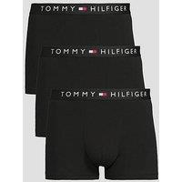 Tommy Hilfiger 3 Pack Everyday Essentials Trunks - Black