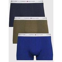 Tommy Hilfiger 3 Pack Signature Cotton Essentials Trunks - Assorted