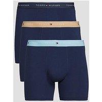 Tommy Hilfiger 3 Pack Signature Essential Boxer Brief - Blue