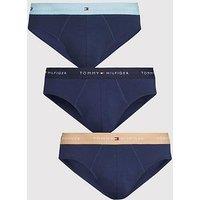 Tommy Hilfiger 3 Pack Signature Cotton Briefs - Blue
