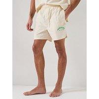 Calvin Klein Loungewear Heritage Crest Shorts - Off White
