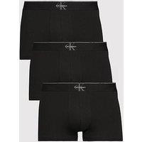 Calvin Klein Underwear Archive Cotton 3 Pack Trunks - Black