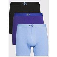 Calvin Klein Underwear Archive Cotton 3 Pack Boxer Brief - Blue