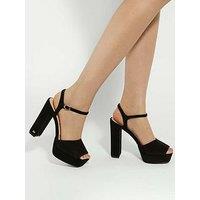 Dune London Mayci Ultra Platform Sandal - Black