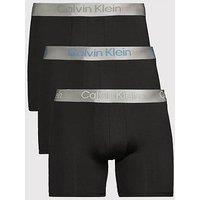Calvin Klein Underwear 3 Pack Brushed Micro Stretch Boxer Brief - Black
