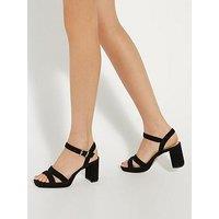 Dune London Manifesting Mini Platform Sandal - Black