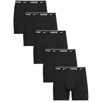 Nike Cotton Stretch 5 Pack Boxer Brief - Black
