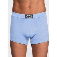 Calvin Klein Underwear Heritage Badge Single Ribbed Trunks - Blue