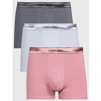 Calvin Klein Underwear Icon Cotton Stretch 3 Pack Shine Trunks - Assorted