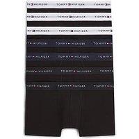 Tommy Hilfiger 7 Pack Signature Cotton Essential Trunks - Black