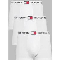 Tommy Hilfiger 3 Pack Heritage Cotton Badge Trunks - White