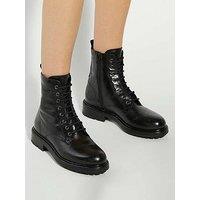 Dune London Patley Chunky Lace Up Boots - Black