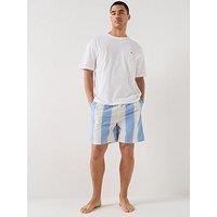 Tommy Hilfiger Woven Short Print Pyjama Set - White