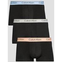 Calvin Klein Underwear 3 Pack Microfibre Low Rise Trunks - Black