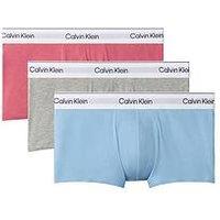 Calvin Klein Underwear Icon Cotton Stretch 3 Pack Low Rise Trunks - Assorted